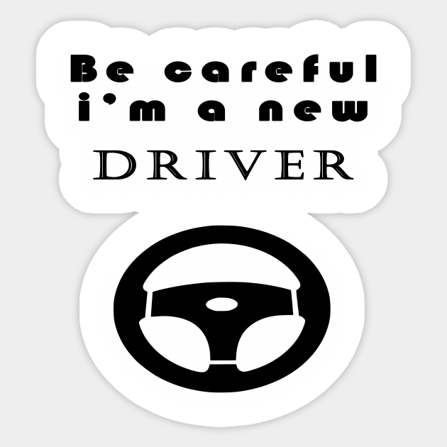 new driver nice shirt Sticker by Alex James